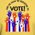 thumbnail image 3 of CafePress - Ask Me How To Register To Vote Red Blue T Shirt - Men's Classic Graphic T-Shirt, 3 of 4