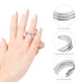 thumbnail image 2 of MasteelfCA 1 Set/6PCS Delicate Ring Decor Rhinestone Inlaid Hollow-out Ring Toe Ring, 2 of 7