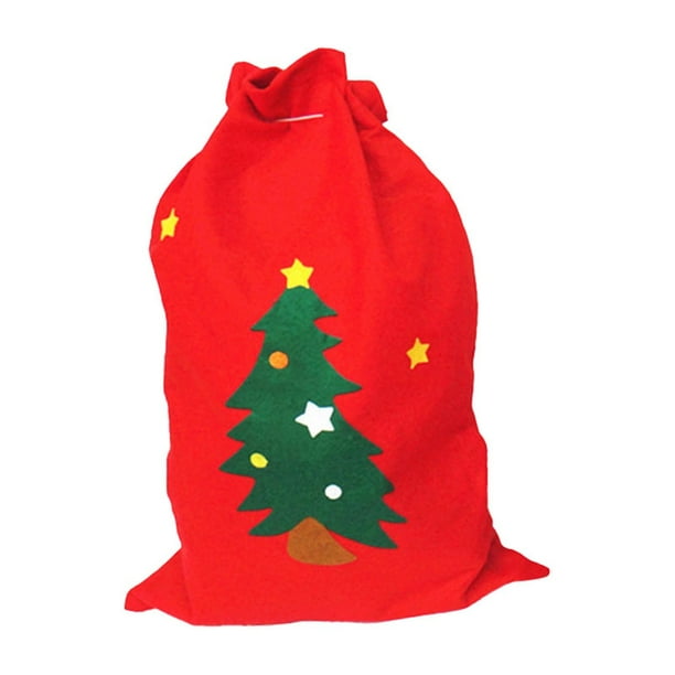 Mochila Navideña «Aventura De Papá Noel», Bolsa Festiva De Tela No Tejida Con Adornos.