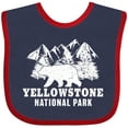 thumbnail image 3 of Inktastic Yellowstone National Park with Bear Mountains and Trees Boys or Girls Baby Bib, 3 of 4