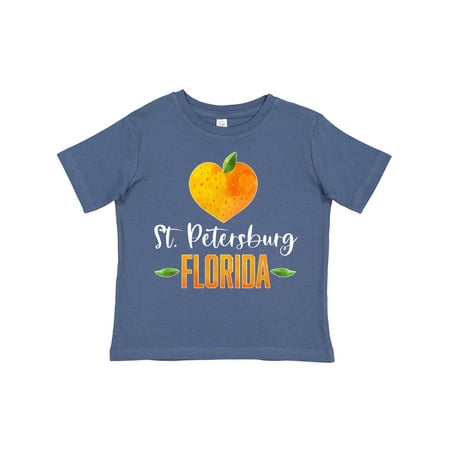 

Inktastic St. Petersburg Florida Orange in Heart Gift Toddler Boy or Toddler Girl T-Shirt