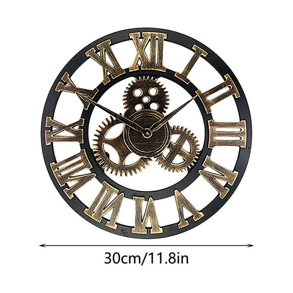 SDNall Engrenages Engrenages, Horloge Industrielle Vintage Steampunk - Design Rétro Européen pour Décoration Intérieure