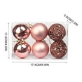 thumbnail image 2 of TOPRenddon Small Christmas Ball Ornaments,1Box 6pcs Christmas Ball Christmas Tree Ornament Home Christmas Hanging Pendant New Year Party Decoration Gift, 2 of 2