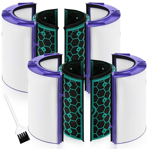Air Purifier Replacement Filter for Dyson Pure Cool Purifying Fan TP04 HP04 DP04, Funmit 2-in-1 360° Combi True HEPA and Activated Carbon Filter, 2 Pack