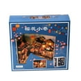 thumbnail image 3 of Bookstore Led Lights Model House Booknook Shelf Insert Puzzles Wooden Retro 3D Eternal DIY Decorations, 3 of 22