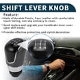 thumbnail image 3 of Perilla de cambio de marchas Unique Bargains 5 velocidades para Ford B-Max 2012-2020, cuero sintético, 3 of 6