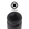 thumbnail image 4 of Uxcell T45 Impact Torx Bit Socket, 1/4" Square Drive 35mm Length CR-MO Metric Sizes, 4 of 5