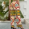 thumbnail image 3 of Wide Leg Pants Woman, Aztec High Waist Knot Palazzo Pants for Women, Elastic Sweatpants Yoga Lounge Pants Trousers with Pockets Fall Pants for Women 2024, 3 of 6