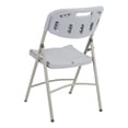 thumbnail image 3 of Norwood Commercial Furniture Heavy-Duty Indoor/Outdoor Blow-Molded Plastic Folding Chair (Pack of 4) Gray, 3 of 8