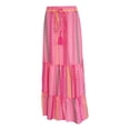 thumbnail image 5 of Skirts for Women Skirt Women Bohemian Midi Flowy A-Line Beach Skirt with Tie Waist Floral Print for Summer Wear Red M, 5 of 7
