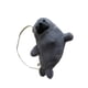 thumbnail image 1 of Bolsa de peluche con cierre de cremallera, informal, única, para hombro, ideal para fiestas y viajes. Gris, 1 of 8