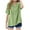 Green, variant on Taqqpue Girls Button Down Shirts Kids Short Sleeve V Neck T Shirts Casual Collared Cute Blouse Summer Classic Tops Shirt