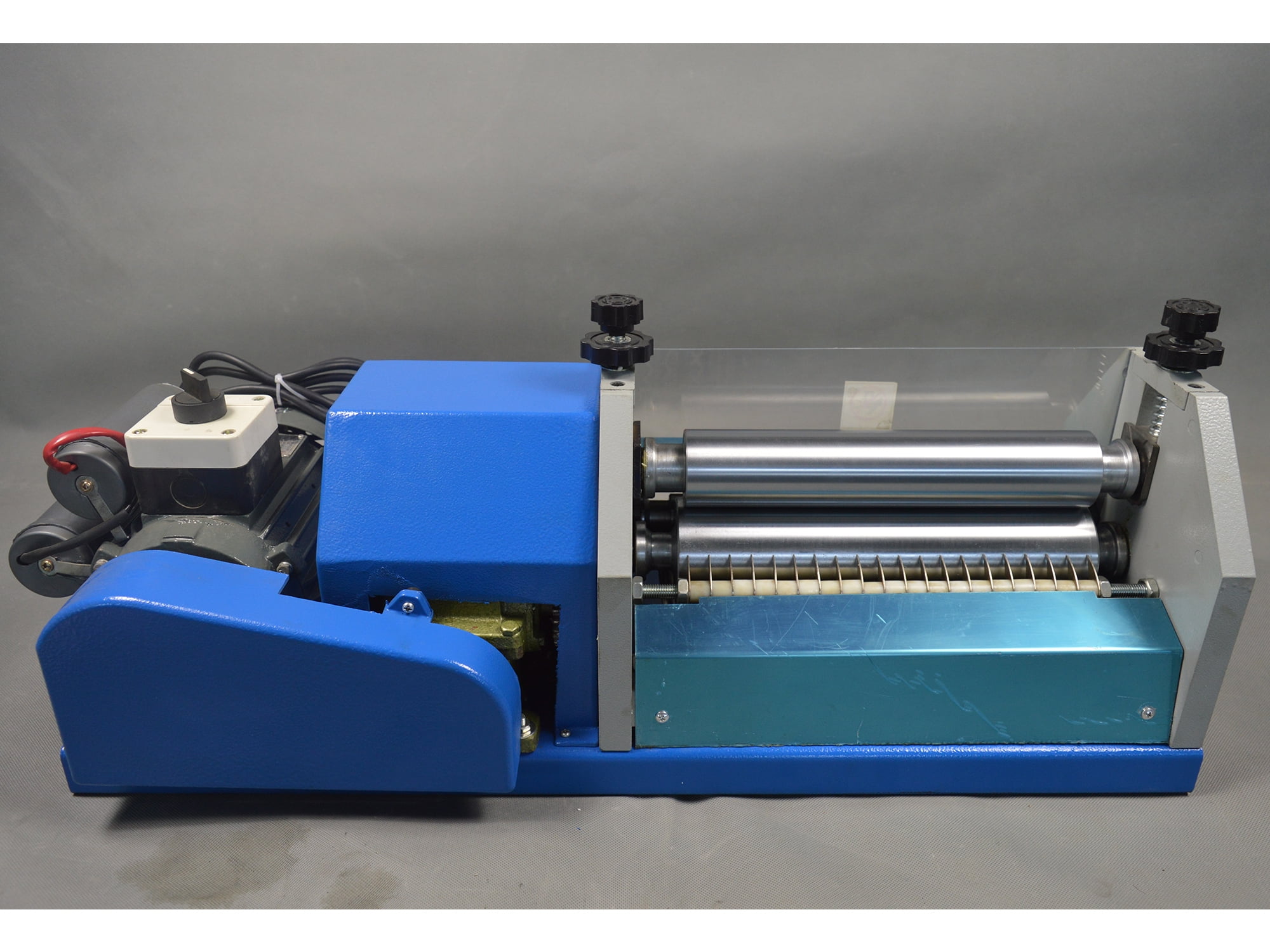 INTBUYING 10.6inch Electric Glue Coating Machine Automatic White Emulsion Gluing Machine for Paper Leather Cardboard 110V