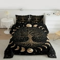 thumbnail image 2 of Feelyou Hippie Life Tree Queen Comforter Set, Mystic Stars Moon Bedding Sets, Bohemian Southwestern Reversible Bedding Comforter Set, Luxury Bedroom Decor, 3-Piece, 2 of 8