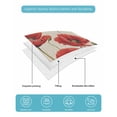 thumbnail image 5 of Quilts Twin Size Bedding Set, Red Poppy Lightweight Quilted Comforter, Spring Summer Farmhouse Flowers Rustic Burlap Soft Reversible Bedspread Coverlet with Pillow Covers for All Season, 68" x 86", 5 of 7