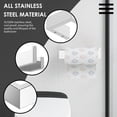 thumbnail image 3 of Dznils Wall Mounted Stainless Steel Square Toilet Paper Holder, Polished Chrome, 3 of 11