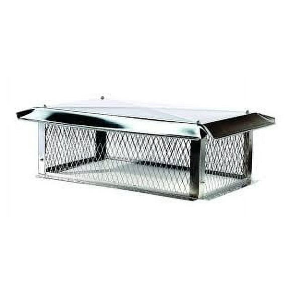 Stainless Steel Premier Top Mount Multi-Flue Cap - 17" x 25" - 10" & 3/4"