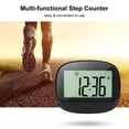 thumbnail image 2 of Multi-functional Step Counter 3D Pedometer with Clip for Fitness Tracker for Tracking Steps / Walking Distance / Calories Portable Fitness Monitor with Clock Function, 2 of 9