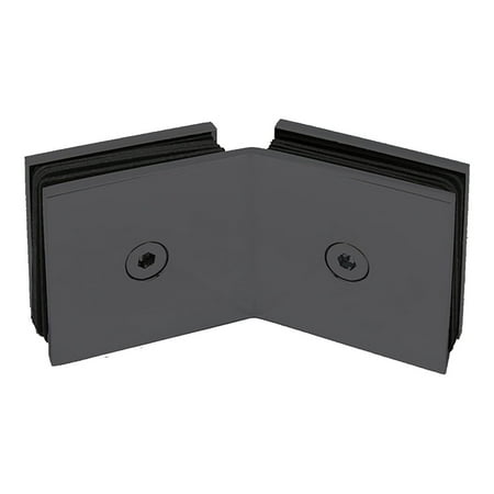 

Square 135 Degree Wall Mount Glass to Glass Clamp Matt Black Finish GAS-312B