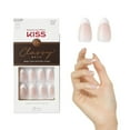 thumbnail image 2 of KISS Classy French Tip French Tip Press On Nails, Dashing, White, Medium Almond, 28 Count, 2 of 12