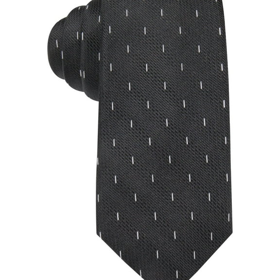 Alfani Mens Printed Self-tied Necktie, Black, One Size