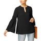 thumbnail image 2 of Michael Kors Blusa de punto adornada para mujer, negro, extragrande Michael Kors  Tejer, 2 of 2