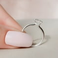 thumbnail image 3 of Silvago Jewelry White Gold Plated 14K Diamond Ring - Emerald Cut Excellent 1.85 Ct Diamond Ring For Women's - Solitaire Diamond Rings for Women's - Solo Simple Stone Diamond Rings for Women's, 3 of 10