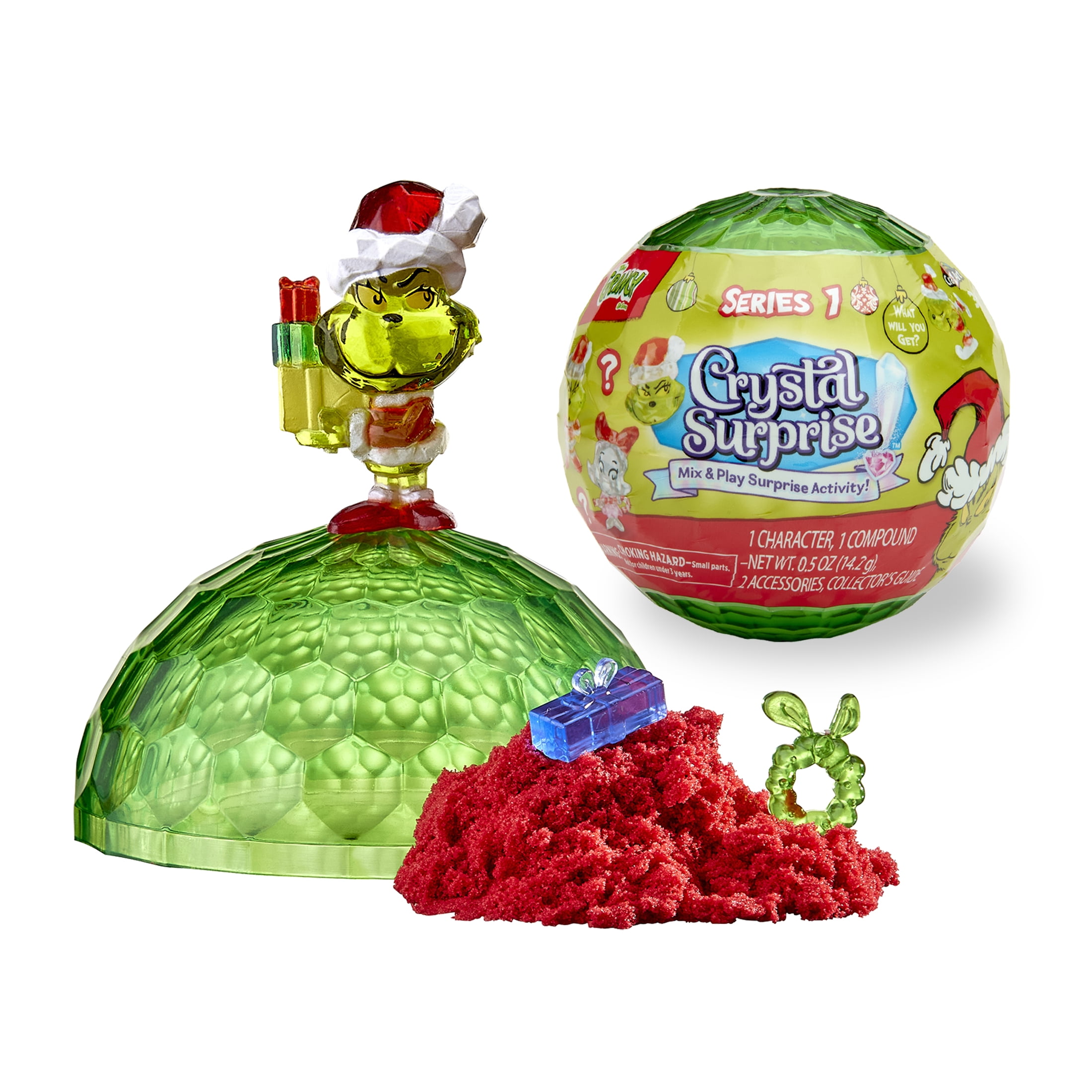 Dr. Seuss Grinch Crystal Surprise Ball - Collectible Novelty Toy for Kids