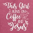 thumbnail image 5 of Wild Bobby This Girl Runs On Coffee And Jesus Inspirational/Christian Unisex Graphic Hoodie Sweatshirt, Vintage Heather Red, 3X-Large, 5 of 5