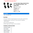 thumbnail image 2 of Front Disc Brake Caliper Guide Pin Boot Kit - Compatible with 2006 - 2010 INFINITI M35 2007 2008 2009, 2 of 2