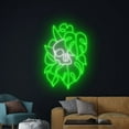 thumbnail image 4 of Handmadetneonsign Monstera Skull Neon Light, Monstera Tropical Led Light, Skull Leaf Neon Sign, 4 of 5
