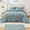 Dusty Blue, variant on Bedspread Coverlet Set  Size - Lightweight Bedding Cover - Beautiful Stitching - 4 count Reversible Bedspread, Light Beige | Lightweight