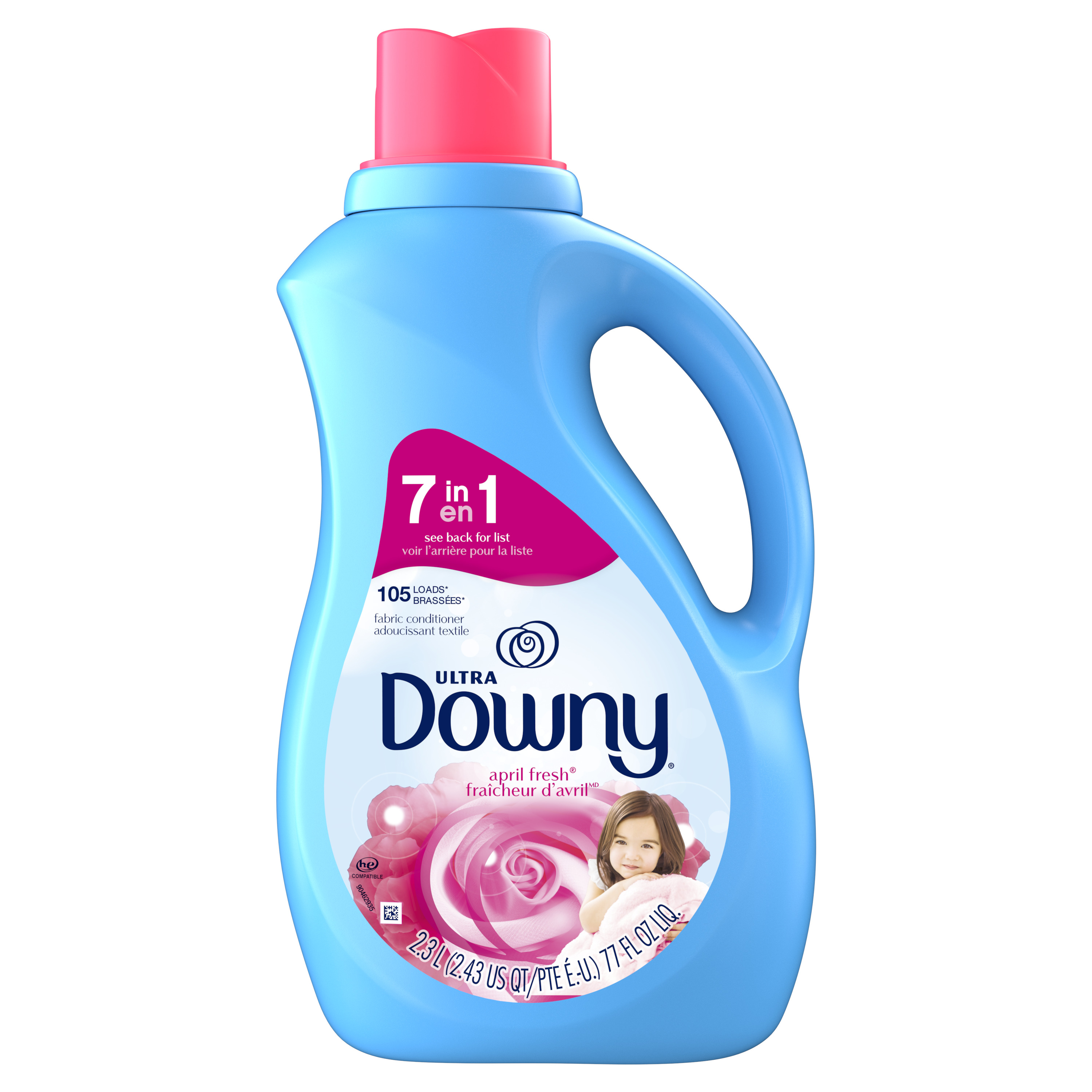 Downy Liquid Fabric Softener, April Fresh, 77 fl oz, 105 Loads - image 3 of 15