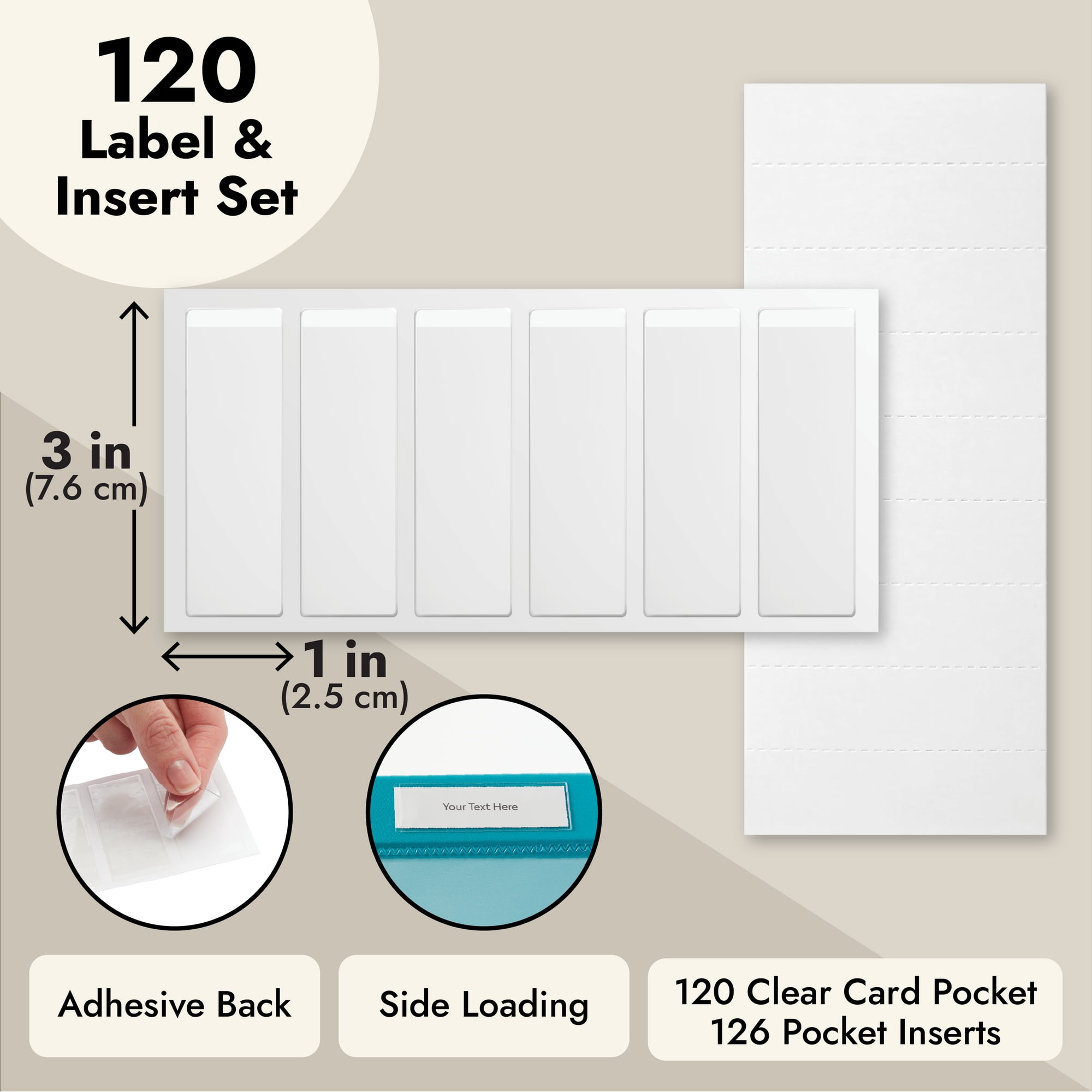 Buy Self-Adhesive Label Holders Binder Spine Labels Online - View #11