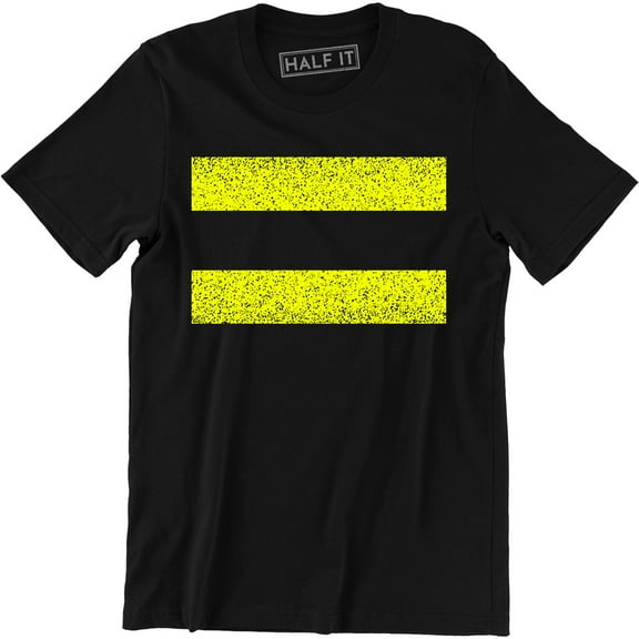 Thin Yellow Line Relentless Design with American Flag Men's T-Shirt
