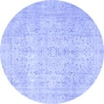 thumbnail image 1 of Ahgly Company Machine Washable Indoor Round Persian Blue Traditional Area Rugs, 7' Round, 1 of 4
