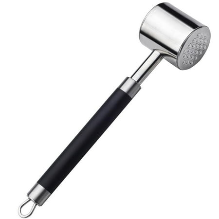 

Meat Hammer Loose Meat Hammer 304 Stainless Steel Beef Hammer Pork Steak Steak Hammer Double-sided Knocking Meat Tenderizer Minced Meat Meat Beater