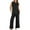 Black, variant on Summer Lounge Sets for Women qolati Casual Sleeveless Tank Tops High Waist Wide Legs Pants Sweatsuit Matching Set Y2k Fashion Steetwear Tracksuit Women 2 Piece Outfits