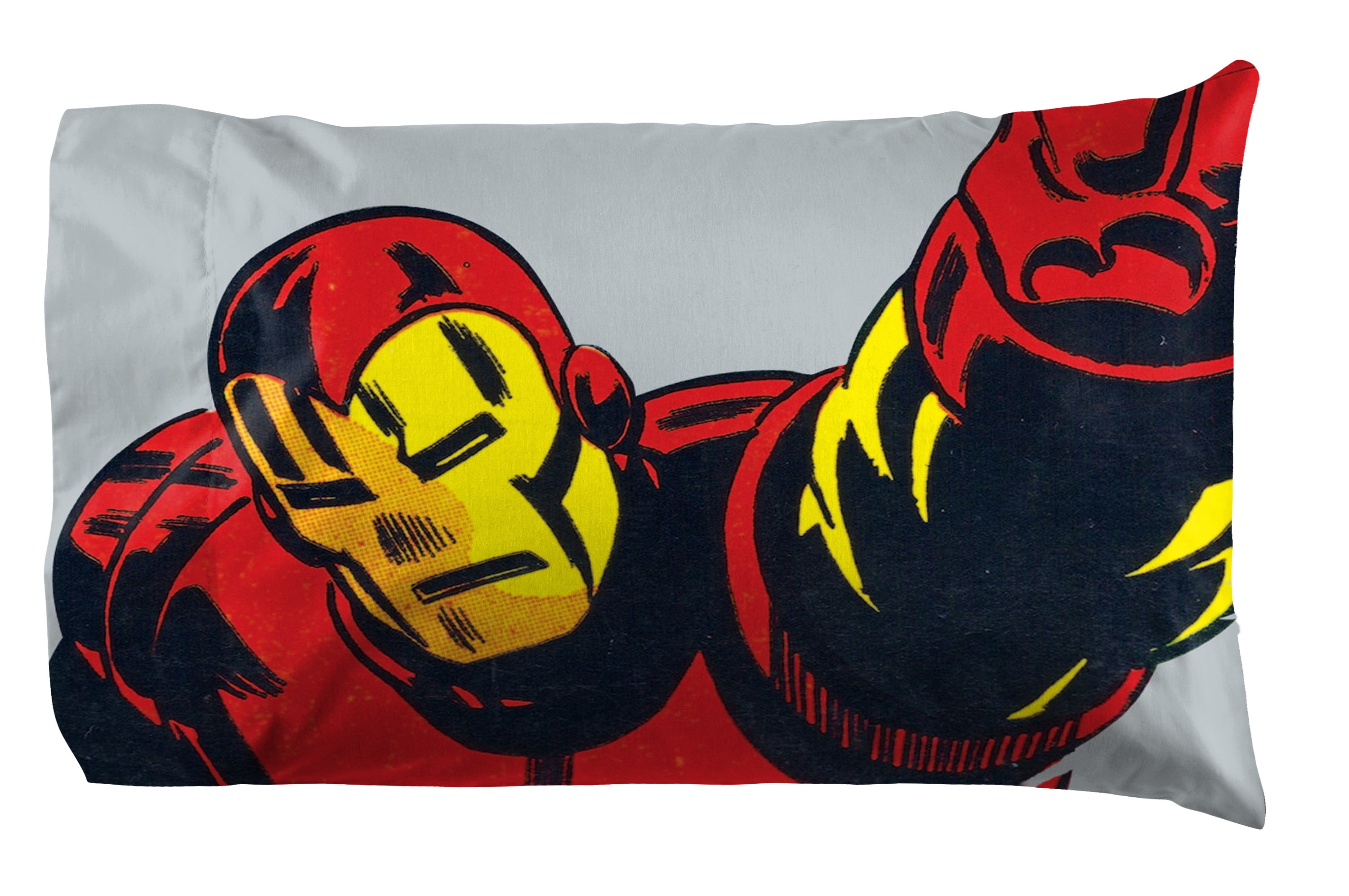 Marvel Comics Face Montage 5 Piece Kids Twin Bed Set, 100% Microfiber, Multi-Color