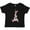 AB-Black, variant on Inktastic Eiffel Tower in Paris with Flowers and Pink Banner Boys or Girls Toddler T-Shirt