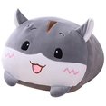 thumbnail image 2 of 20 cm Cute Plush Stuffed Animal Cylindrical Body Pillow,Super Soft Cartoon Hugging Toy Gifts for Bedding, Kids Sleeping Kawaii Pillow， Grey Cat, 2 of 5