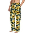 thumbnail image 6 of Salouo Insects Of Flowers Print Pajama Pants for Men, Lounge Pants Elastic Waistband Casual Men's sleepwear Loungewear Sleep Pajama Pant -XX-Large, 6 of 7