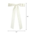 thumbnail image 5 of Ivory Floppy Suede Decorative Christmas Bow, 18", by My Texas House, 5 of 5