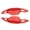 Red, variant on Car Modification Aluminium Shifter Paddle Steering Wheel Shifter Paddlers Extension For Vehicle