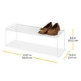 thumbnail image 4 of Whitmor 1-Tier Wire Grid Stacking Shelf Large White Metal Space-Saving Shoe Rack 6-Pair Capacity, 4 of 6