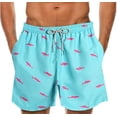 thumbnail image 2 of Pantalones cortos casuales de verano con cordón y teñido anudado para hombre, para hacer ejercicio, correr, playa, 2 of 5