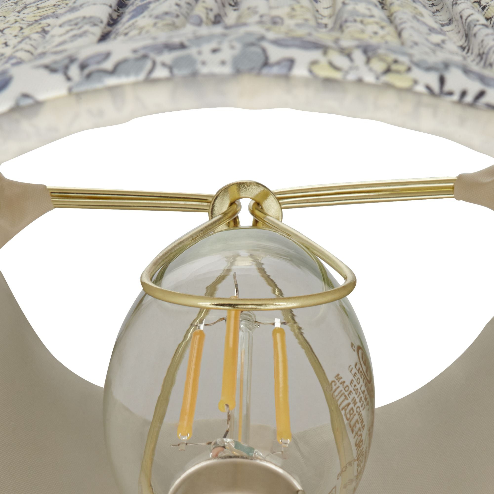 Springcrest Nelle 3 1/2" Top x 6" Bottom x 5" High x 5" Slant Print Lamp Shade Replacement Set of 4 Blue Violet Pleated Clip On Candelabra