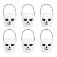 thumbnail image 2 of Deago 6 Pcs Halloween Candy Holder Skull Mini Buckets Novelty Plastic Black Cauldron Halloween Witches Cauldron Kettle Party Favors for Halloween Party Decor, 2 of 9