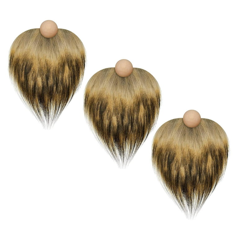 TINYSOME Gnome Beards for Crafting Set Includes 2 pcs Gnome Beard 10 pcs  Wooden Beads 