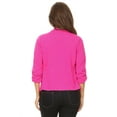 thumbnail image 4 of Women's Trendy Style 3/4 Sleeves Solid Open Jacket, 4 of 4